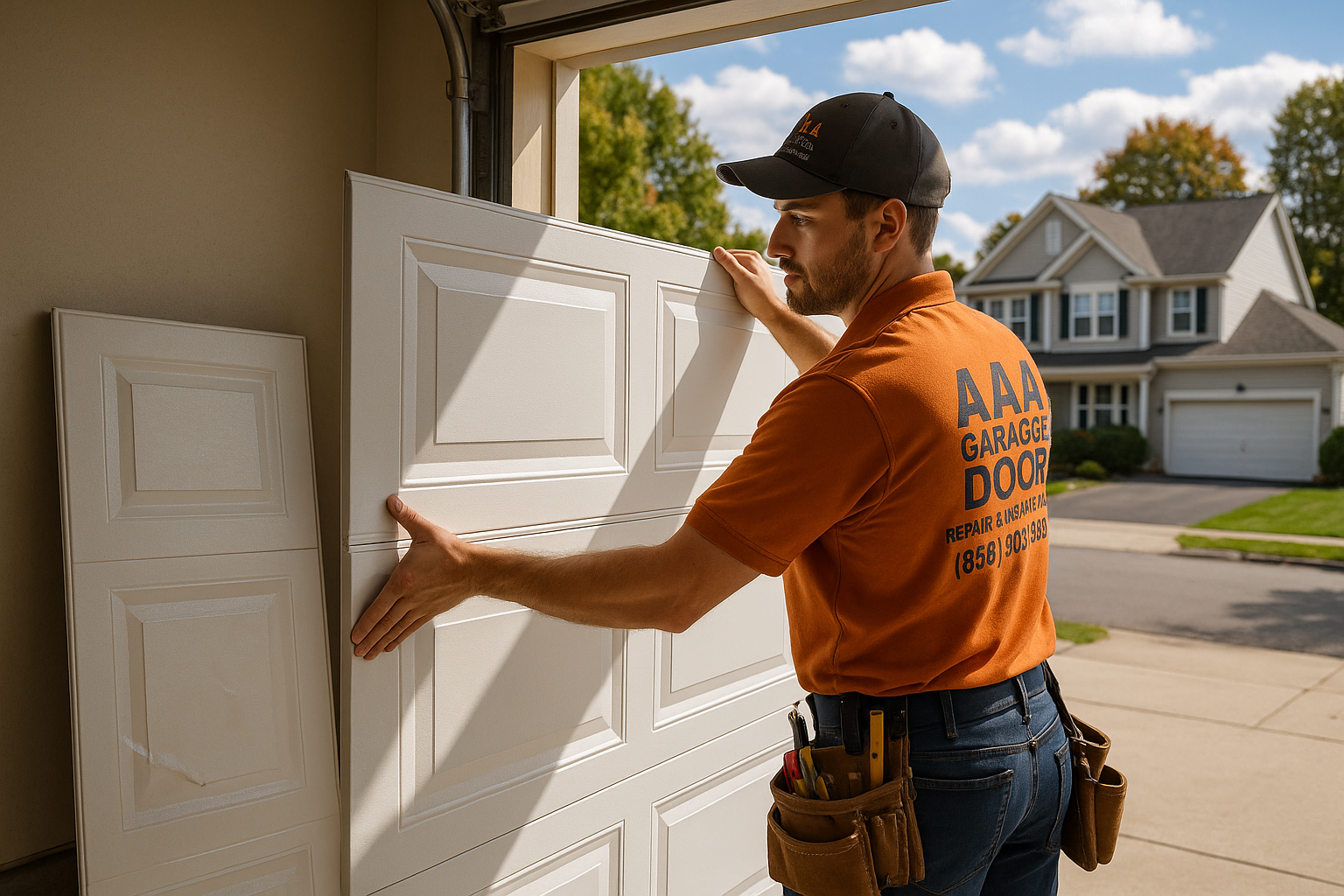 Garage Door Panel Replacement service in Bell