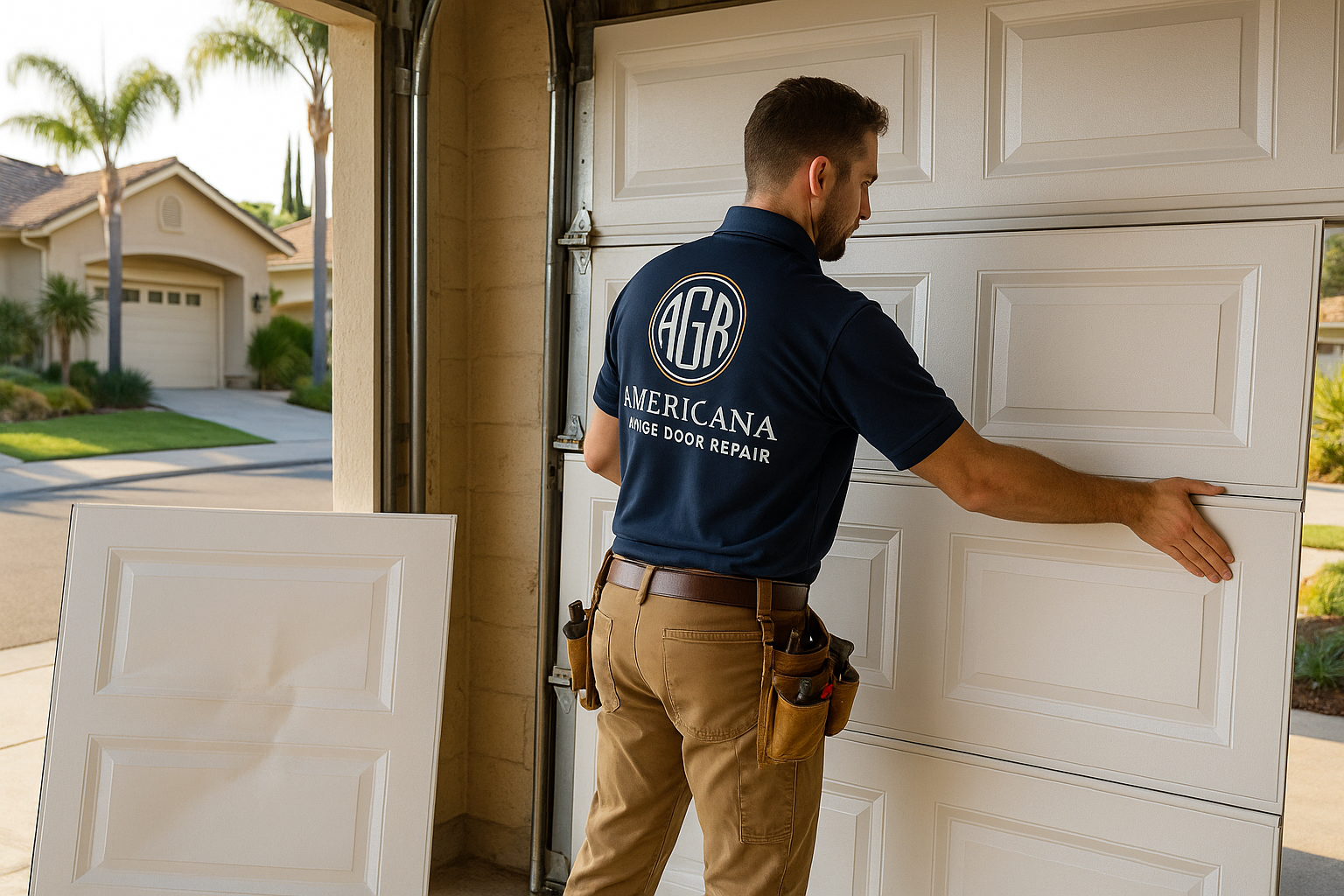 Garage Door Panel Replacement service in Firestone Park