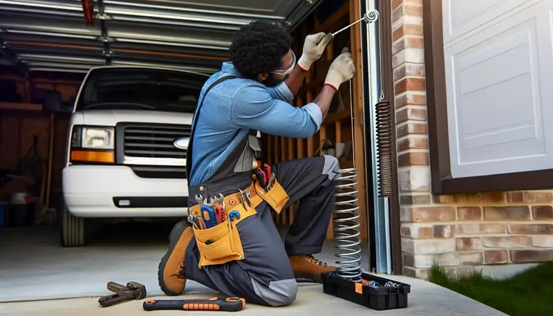 Garage Door Spring Repair — Signal Hill